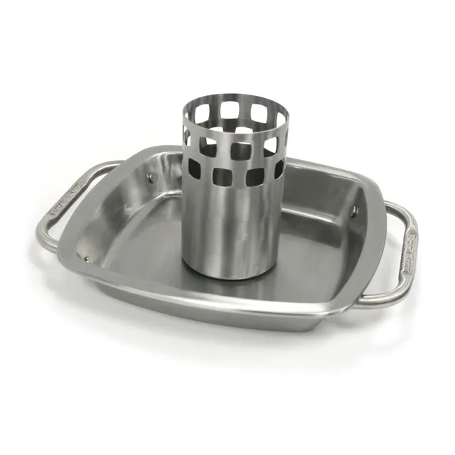 broil-king-imperial-chicken-roaster-with-pan-supporto-pollo-alla-birra-100-accia image 1