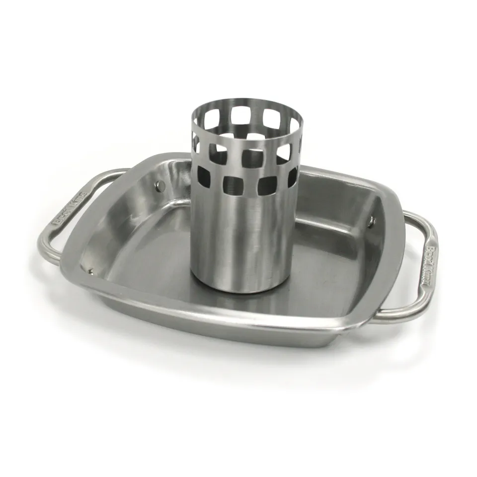 broil-king-imperial-chicken-roaster-with-pan-supporto-pollo-alla-birra-100-accia image 1