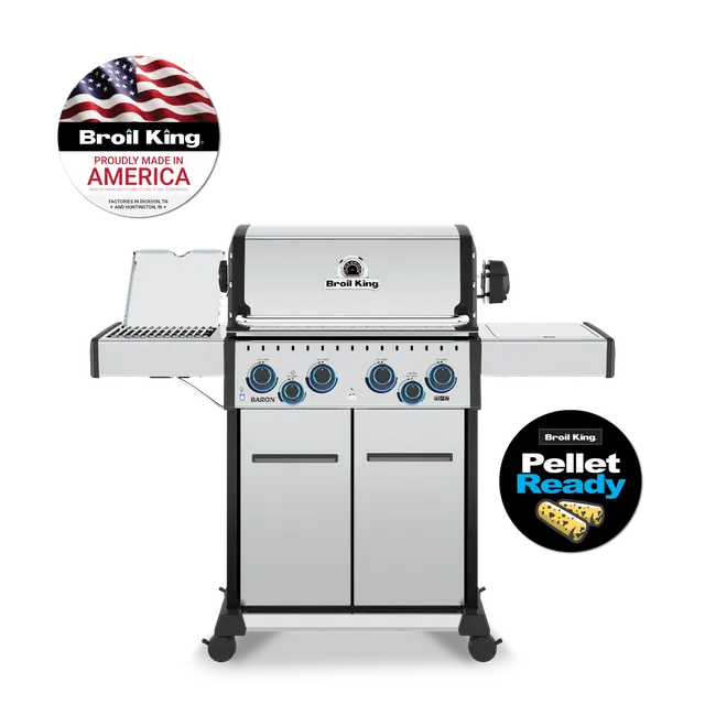 broil-king-baron-s-490-pro-infrared-barbecue-a-gas-in-acciaio-inox-4-bruciatori image 1