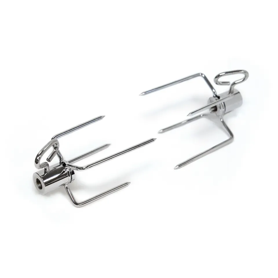 broil-king-rotisserie-forks-forchette-per-girarosto-nichel-cromo-3-8-pollici image 1