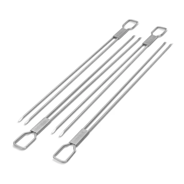 broil-king-dual-prong-skewers-set-di-4-spiedini-a-doppia-punta-in-acciaio-inossi image 1
