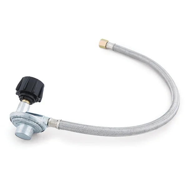 broil-king-braided-stainless-qcc1-hose-and-regulator-tubo-flessibile-intrecciato image 1