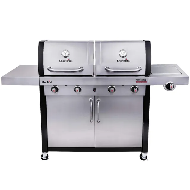 char-broil-professional-4600-s-barbecue-a-gas-4-fuochi-con-doppia-camera-di-cott image 1