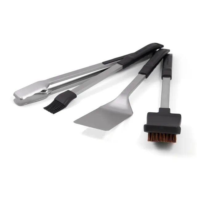 broil-king-baron-tool-set-set-4-attrezzi-barbecue-in-acciaio-inox-con-impugnatur image 1