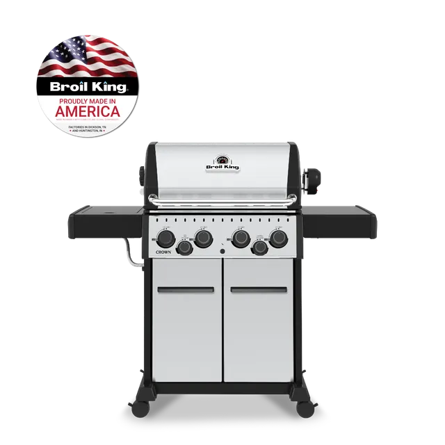 broil-king-crown-s-490-barbecue-a-gas-4-fuochi-con-girarrosto-forno-in-alluminio image 1