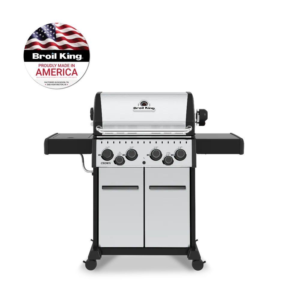 broil-king-crown-s-490-barbecue-a-gas-4-fuochi-con-girarrosto-forno-in-alluminio image 1
