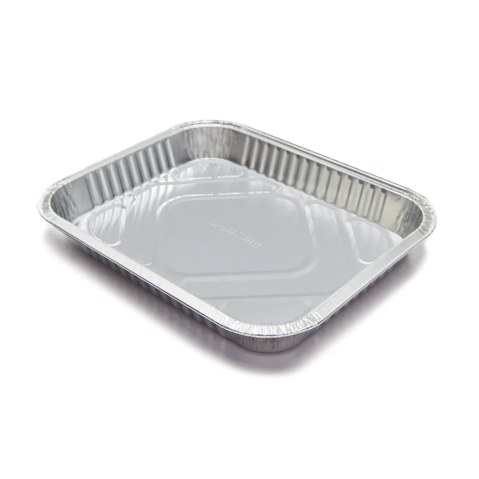 broil-king-foil-roasting-pan-3-pezzi-vaschette-in-alluminio-26-x-32-4-cm-per-dri image 1