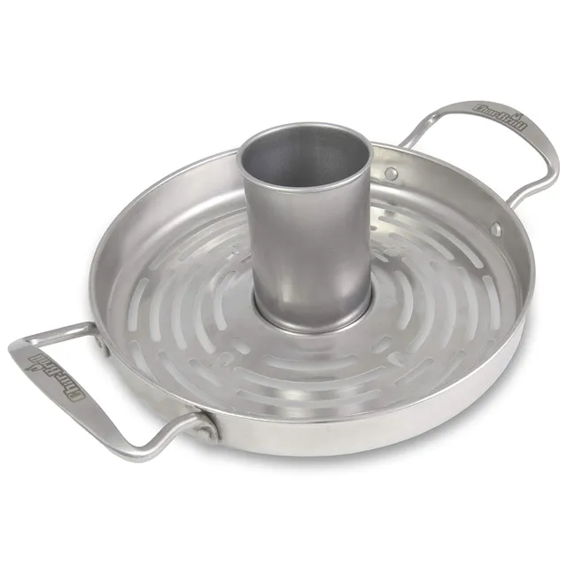 char-broil-140-776-casseruola-per-pollo-alla-birra-in-acciaio-inox-con-contenito image 1