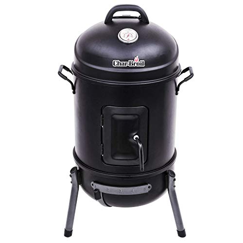 char-broil-140871-bullet-smoker-affumicatore-verticale-a-carbonella-nero-griglia image 7