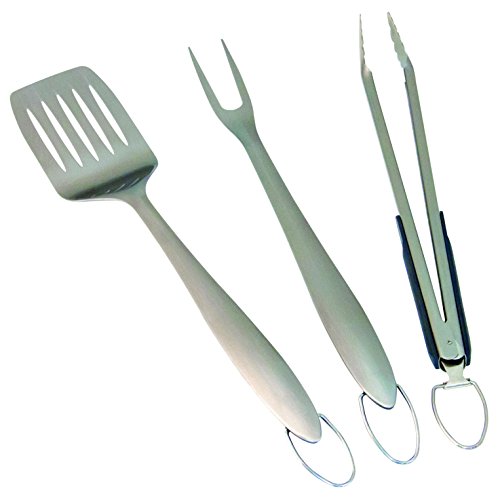char-broil-grillbesteck-inox-3-pezzi-set-con-paletta-forchettone-e-pinze-in-acci image 2