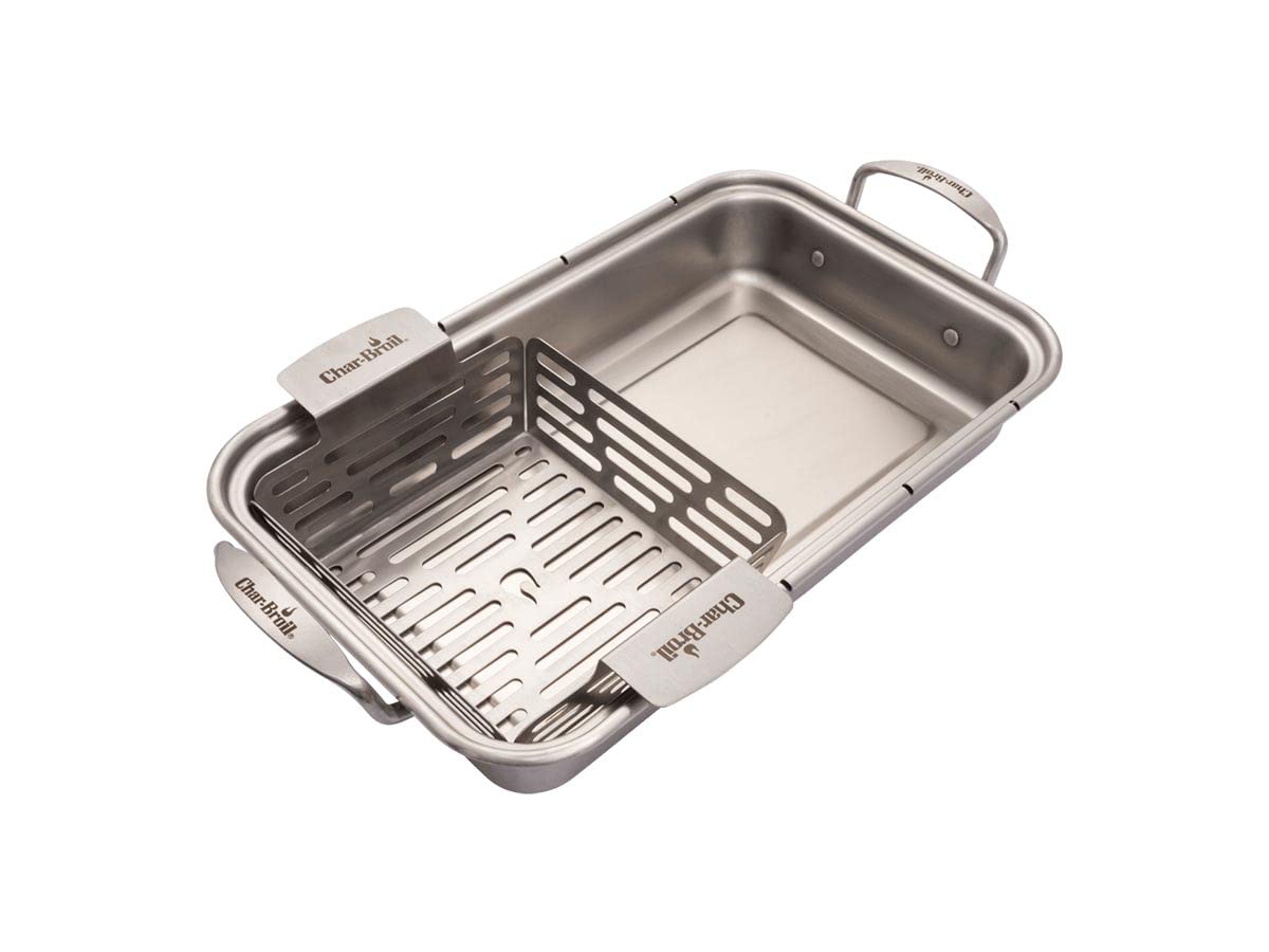 char-broil-140016-cestelli-sistema-accessorio-grill-2-pezzi-in-acciaio-inossidab image 3