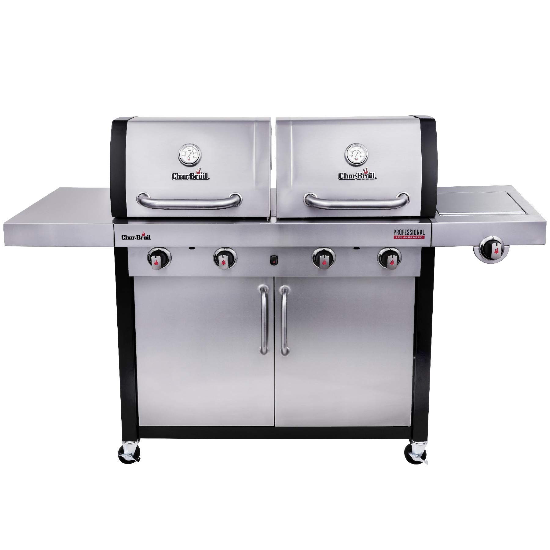 char-broil-professional-4600-s-barbecue-a-gas-4-fuochi-con-doppia-camera-di-cott image 1