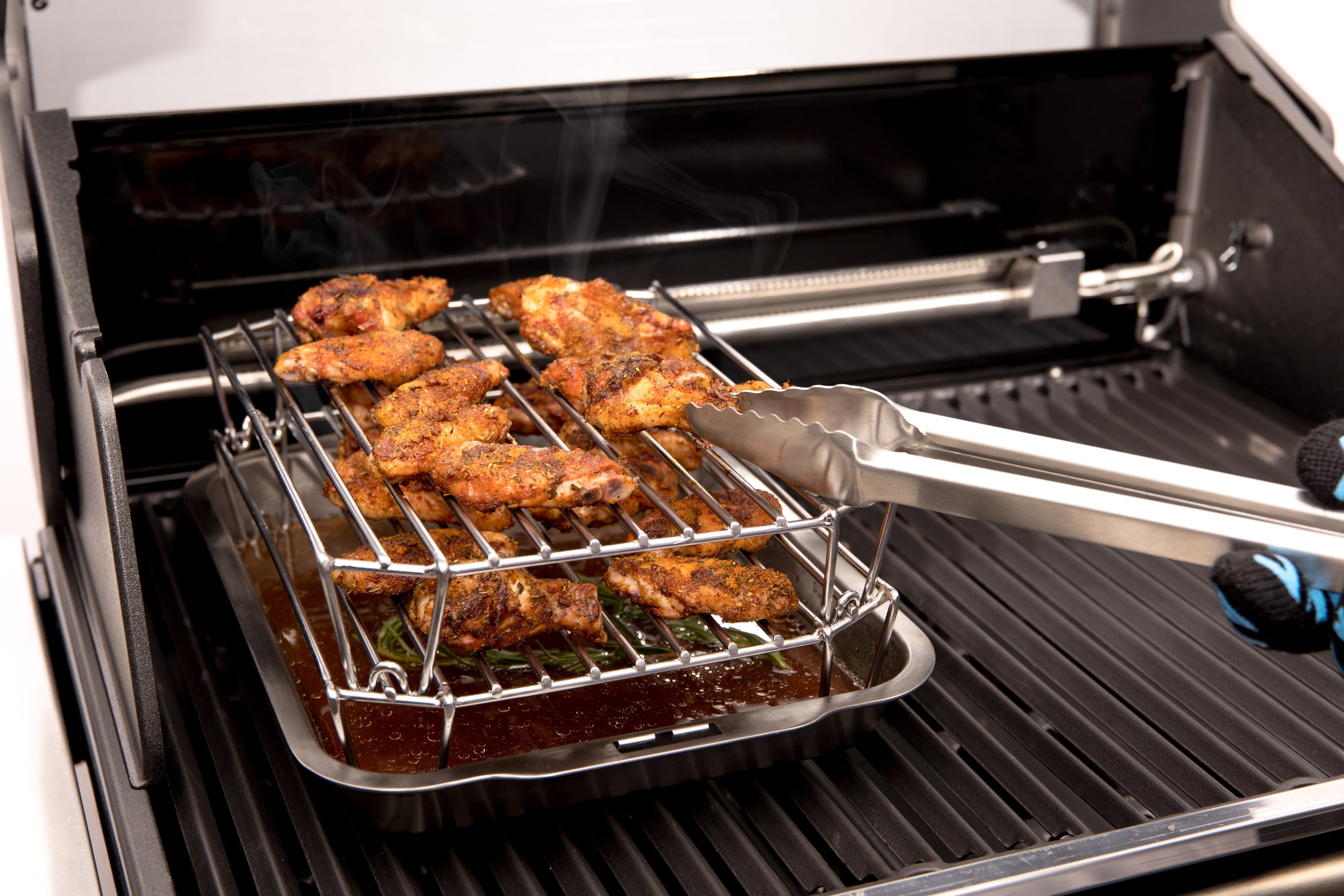broil-king-stack-a-rack-doppio-ripiano-multiplo-in-acciaio-per-arrostire-e-affum image 3