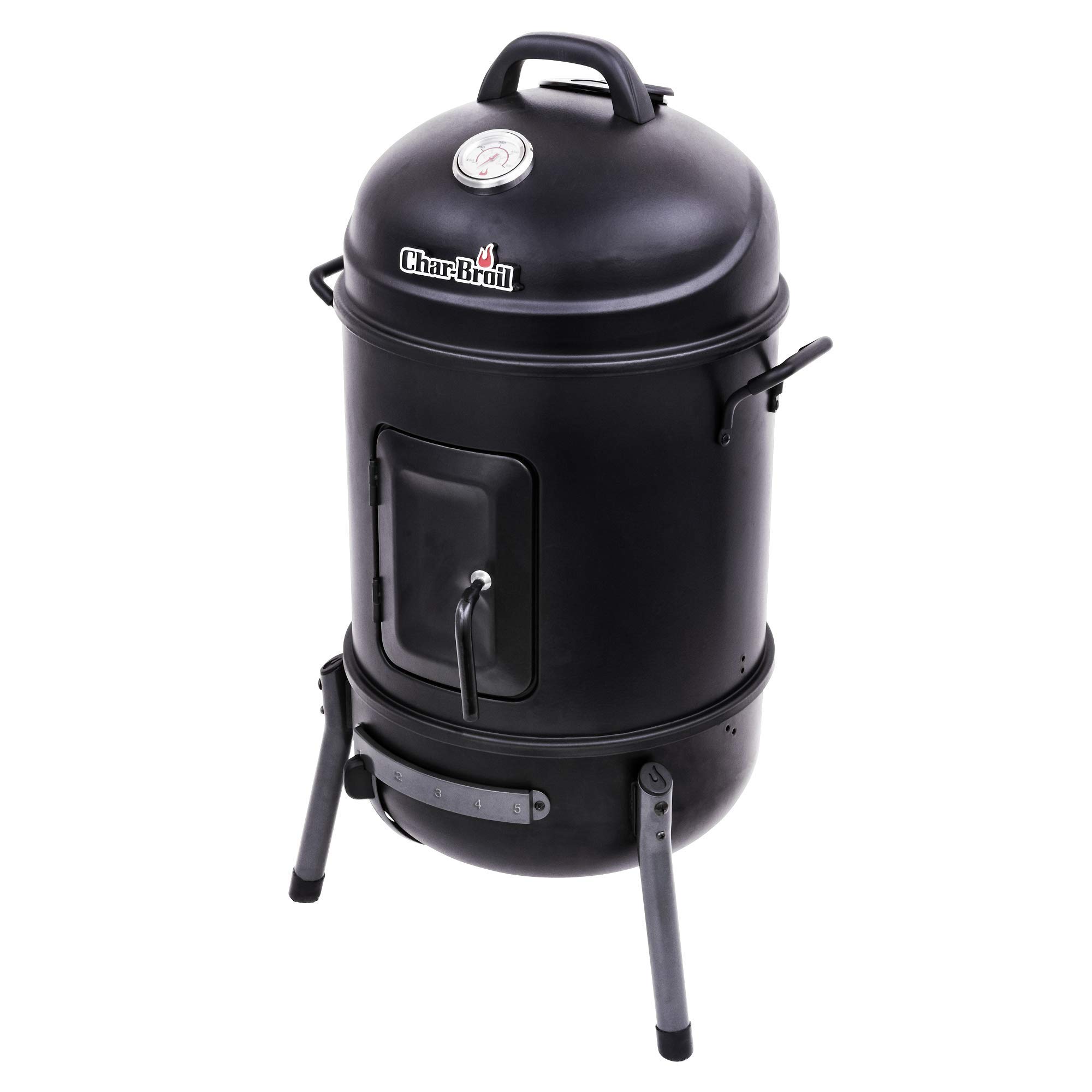 char-broil-140871-bullet-smoker-affumicatore-verticale-a-carbonella-nero-griglia image 3
