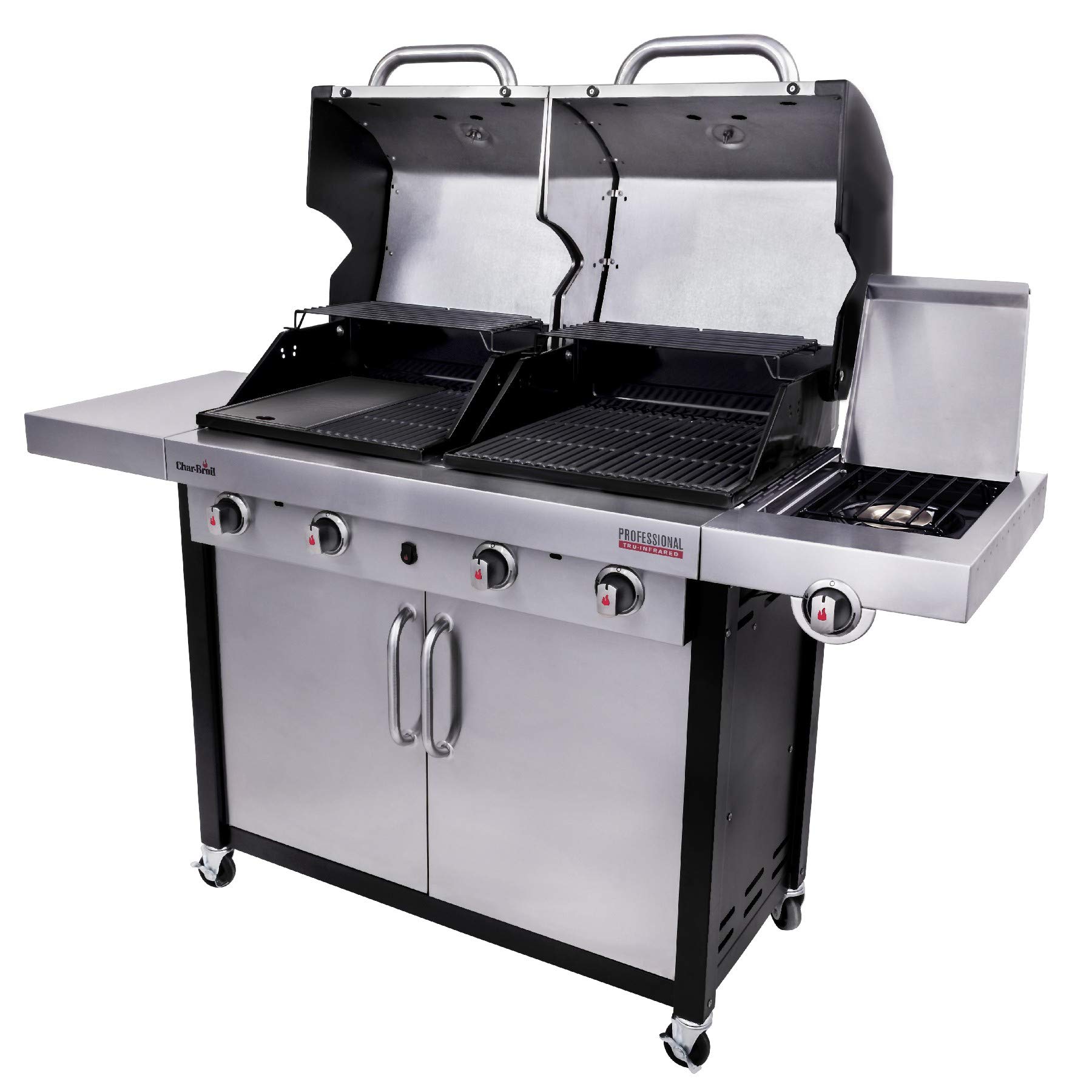 char-broil-professional-4600-s-barbecue-a-gas-4-fuochi-con-doppia-camera-di-cott image 6