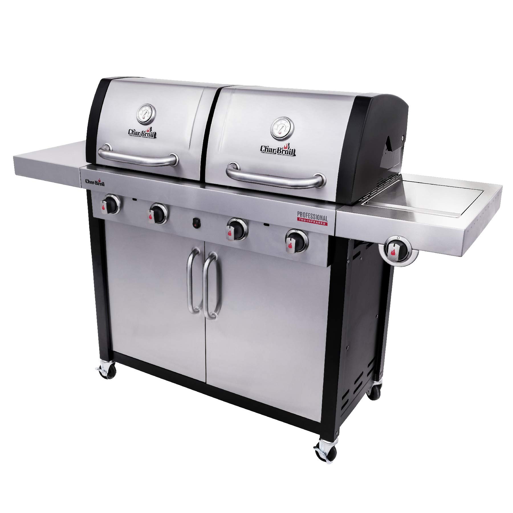 char-broil-professional-4600-s-barbecue-a-gas-4-fuochi-con-doppia-camera-di-cott image 3