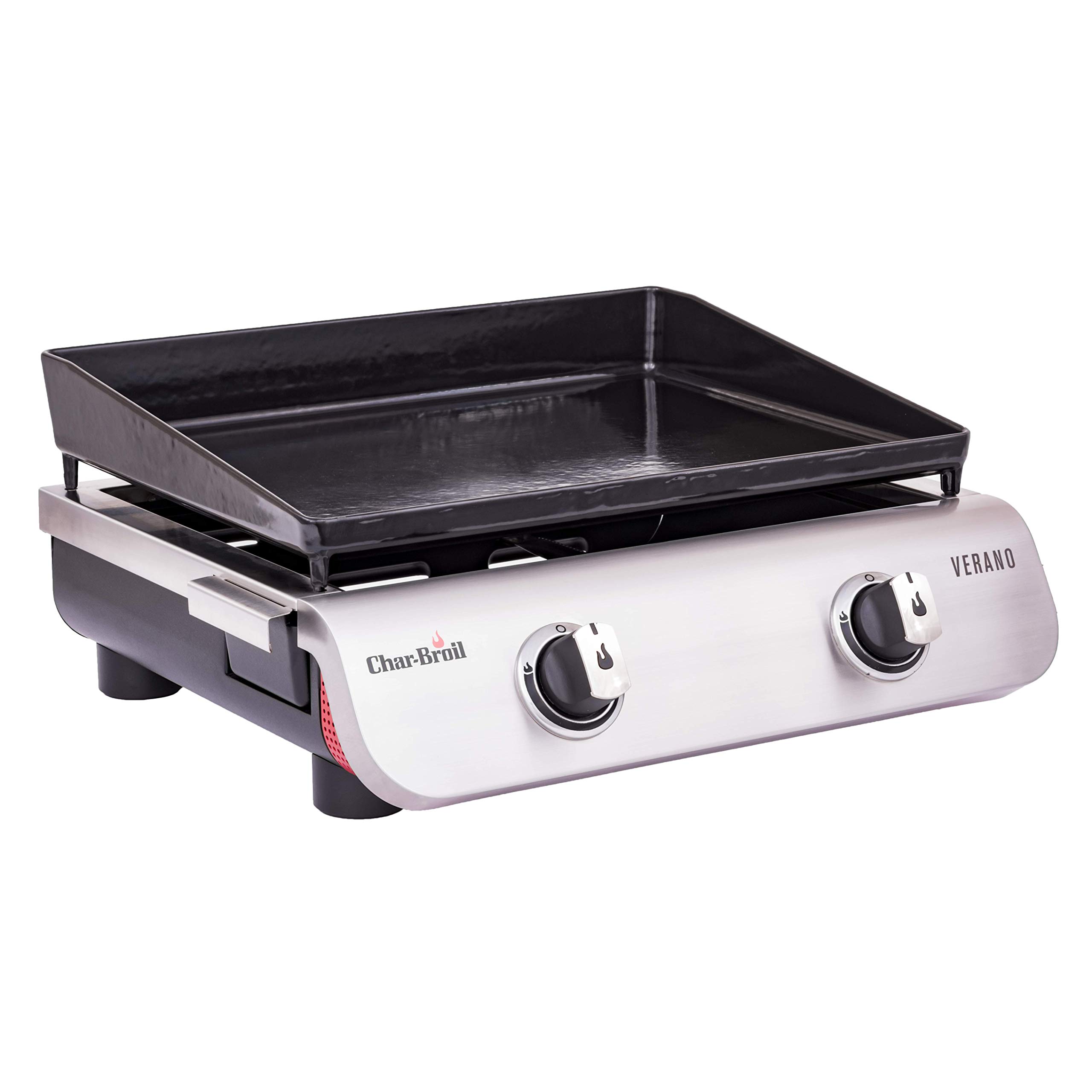 char-broil-verano-200-plancha-piastra-da-cucina-a-2-fuochi-con-finitura-in-accia image 1