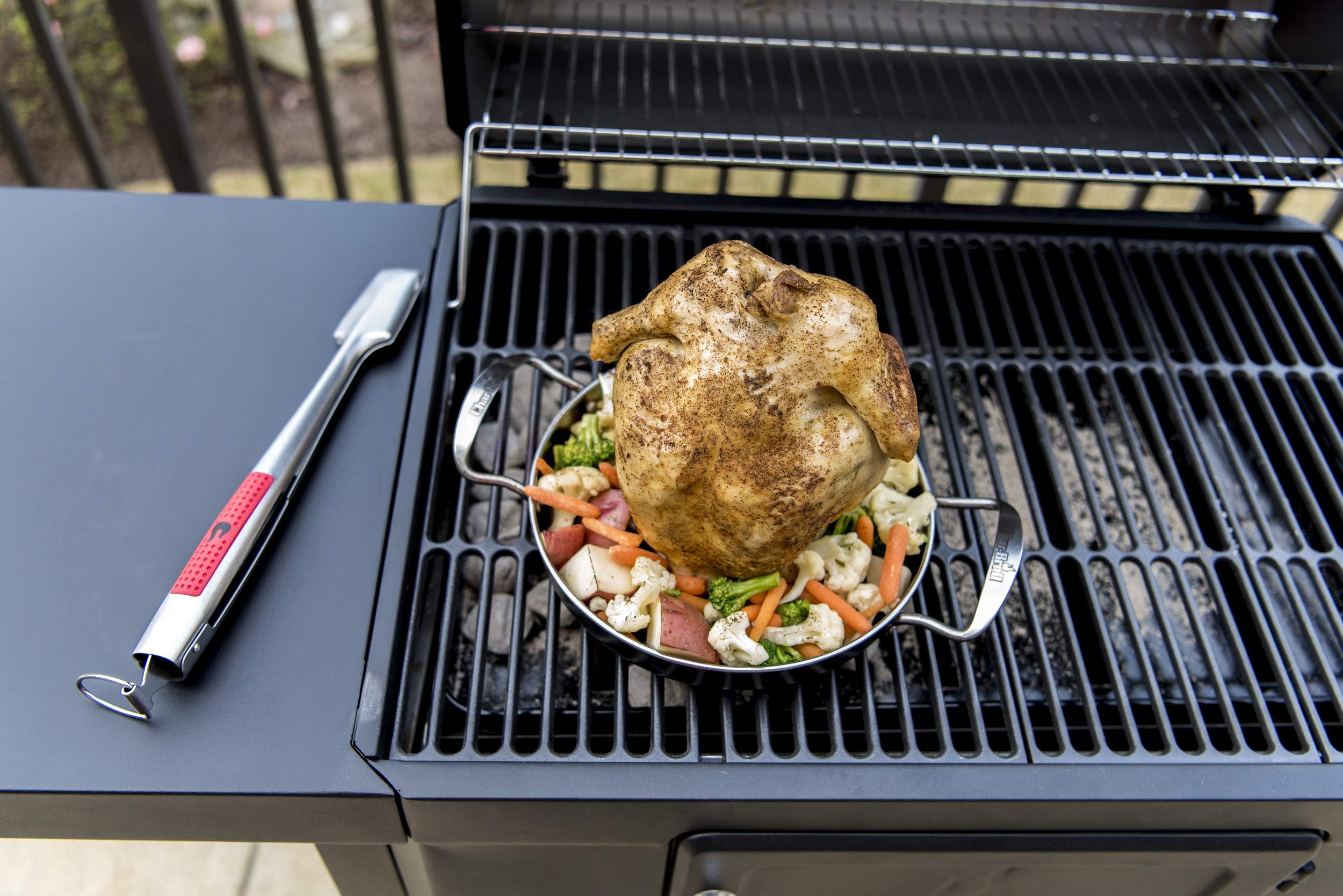 char-broil-140-776-casseruola-per-pollo-alla-birra-in-acciaio-inox-con-contenito image 3