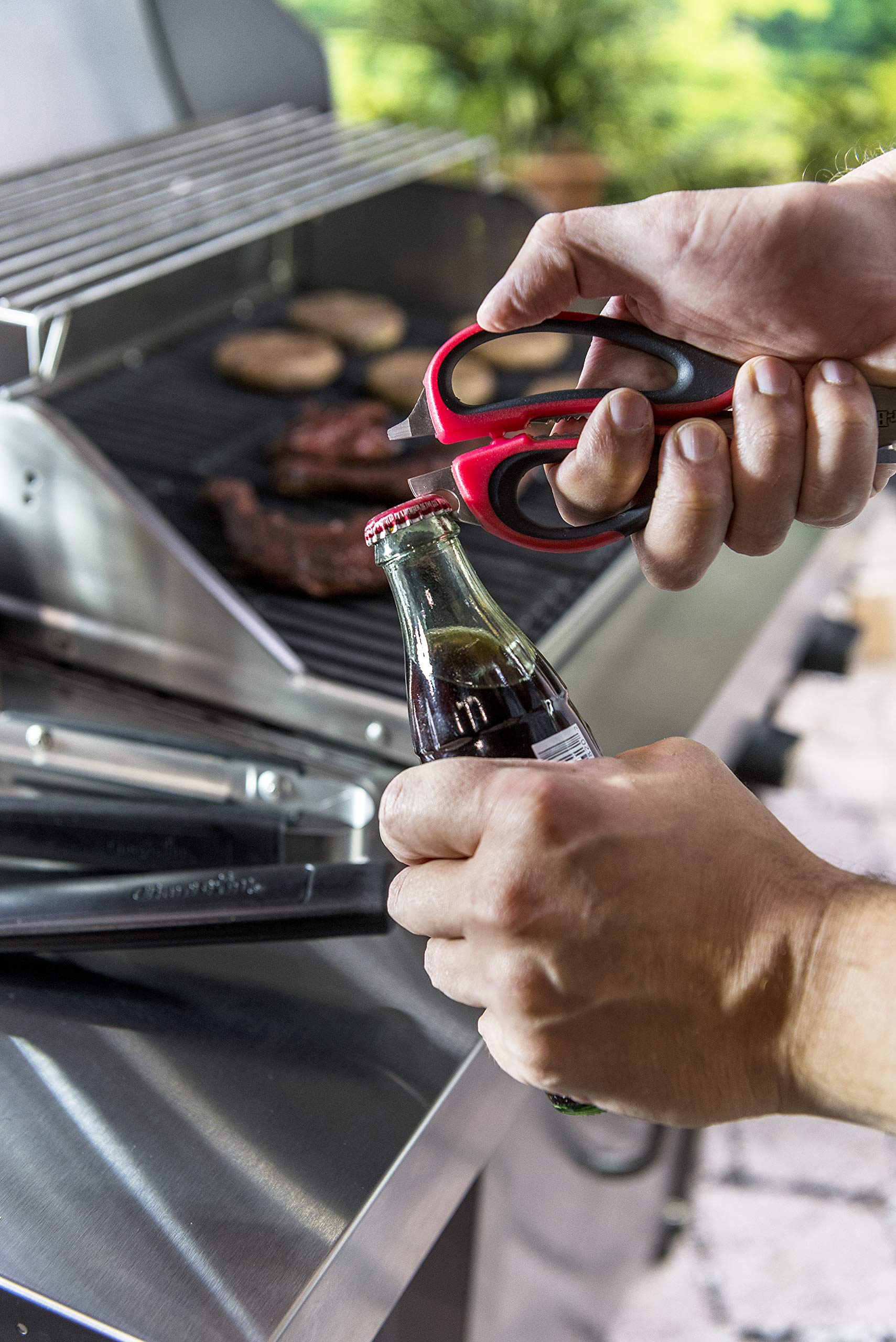char-broil-140-024-forbici-per-carne-multiuso-con-lame-divisibili-nero-rosso image 8