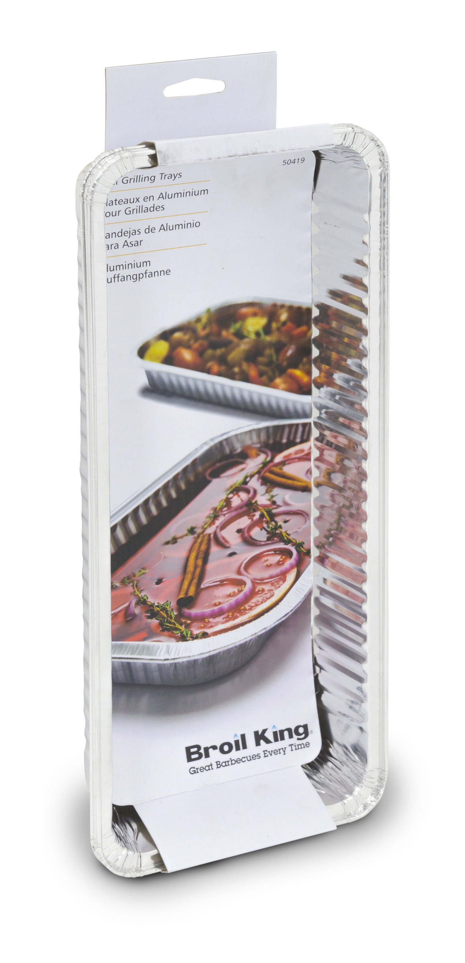 broil-king-narrow-drip-pan-set-3-vassoi-raccogligocce-in-alluminio-15-x-35-cm image 3