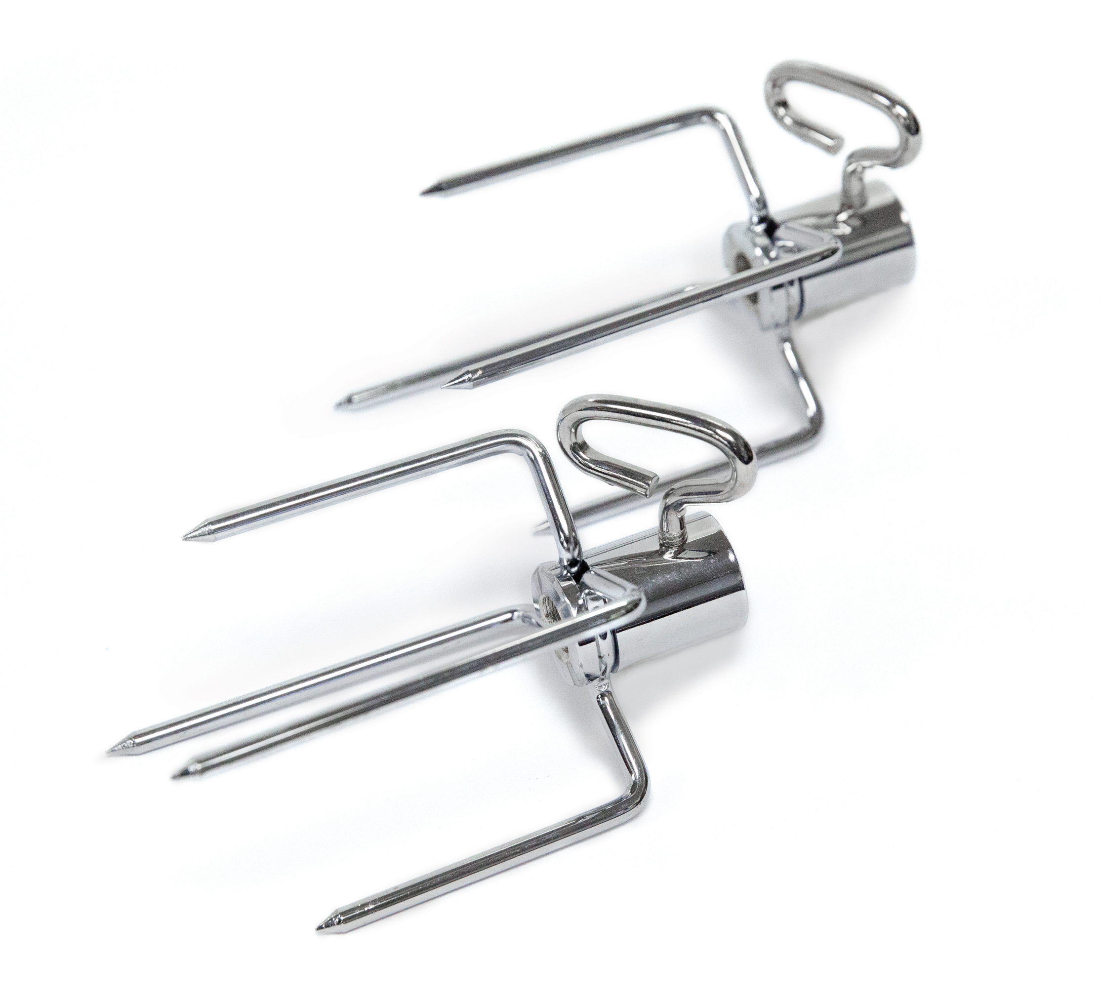 broil-king-rotisserie-forks-forchette-per-girarosto-nichel-cromo-3-8-pollici image 2