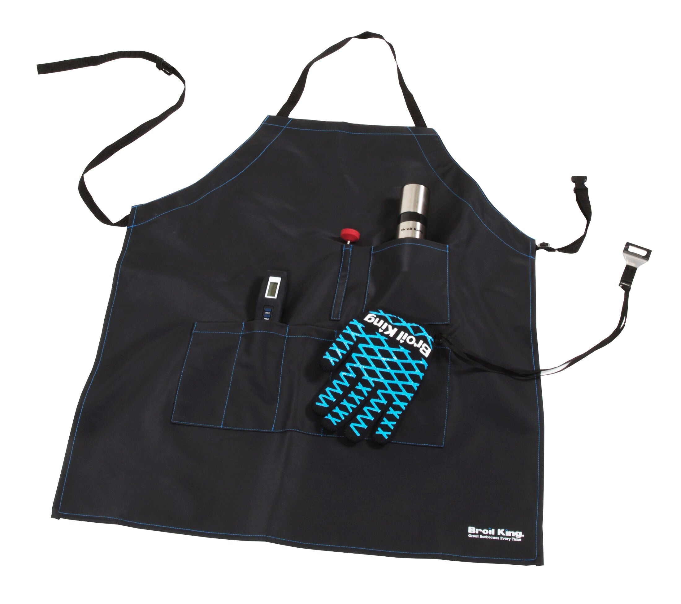broil-king-grilling-apron-grembiule-da-barbecue-impermeabile-con-apribottiglie-e image 4