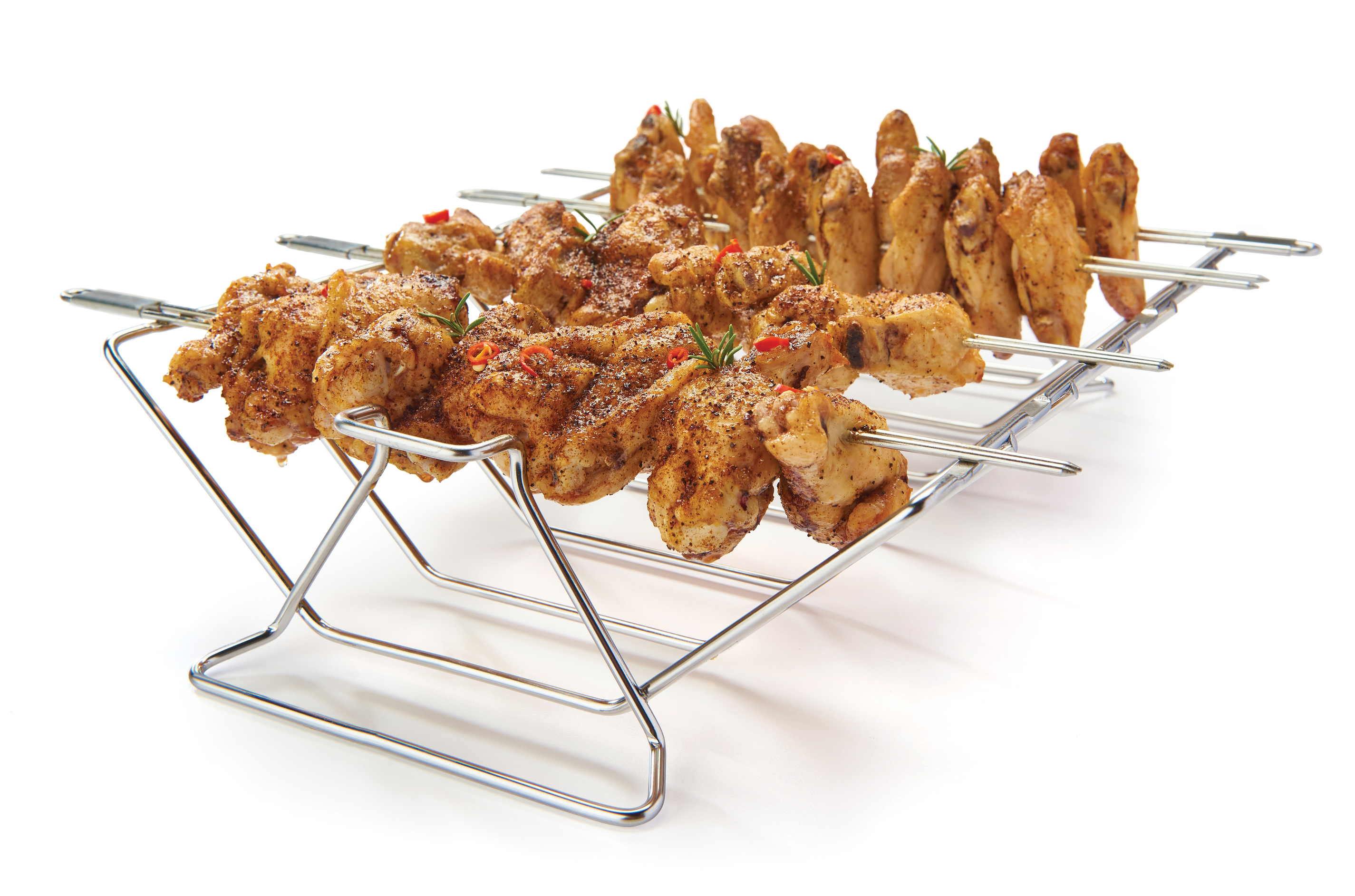 broil-king-multi-rack-skewer-kit-set-3-in-1-per-arrosti-costine-e-spiedini-in-ac image 2