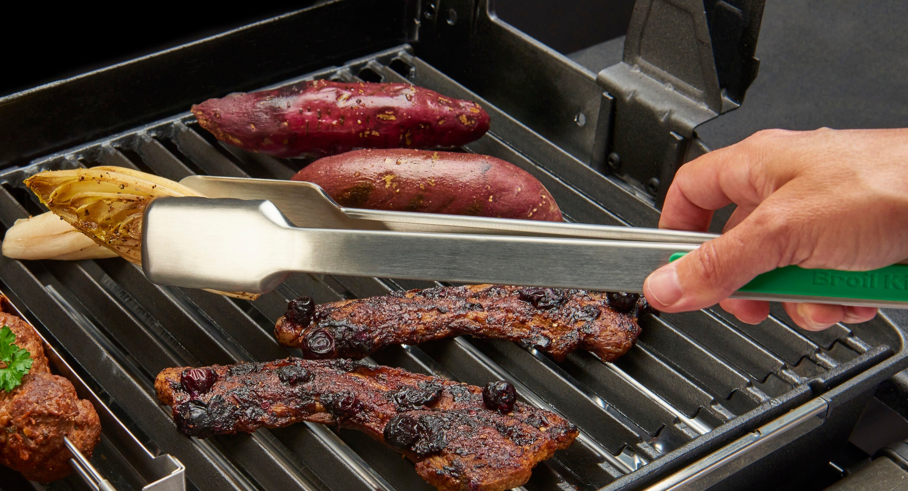 broil-king-3-pack-grilling-tongs-set-3-pinze-barbecue-colorate-16-pollici image 3