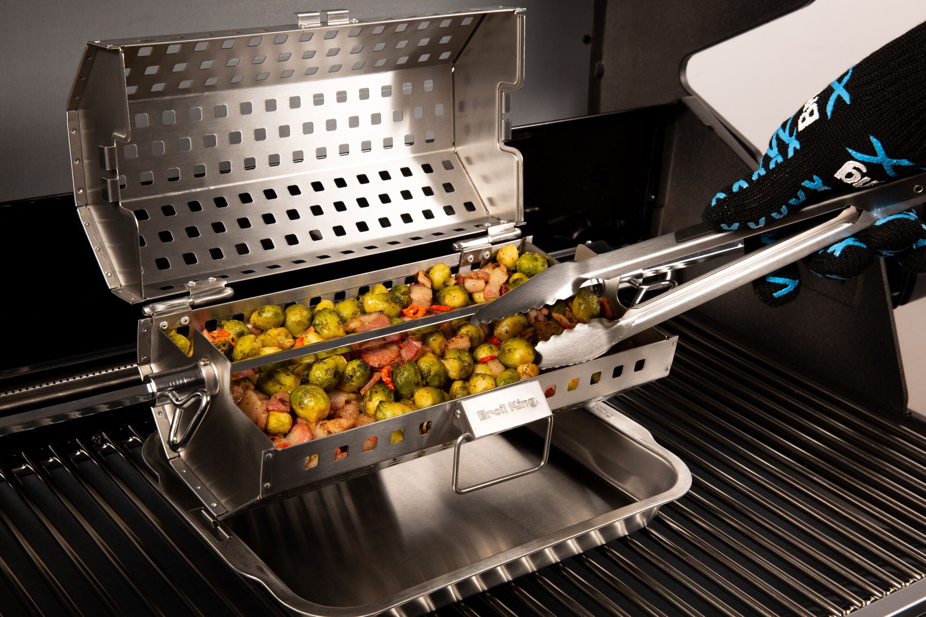 broil-king-rotisserie-tumble-basket-cestello-girarrosto-in-acciaio-inox-traforat image 5