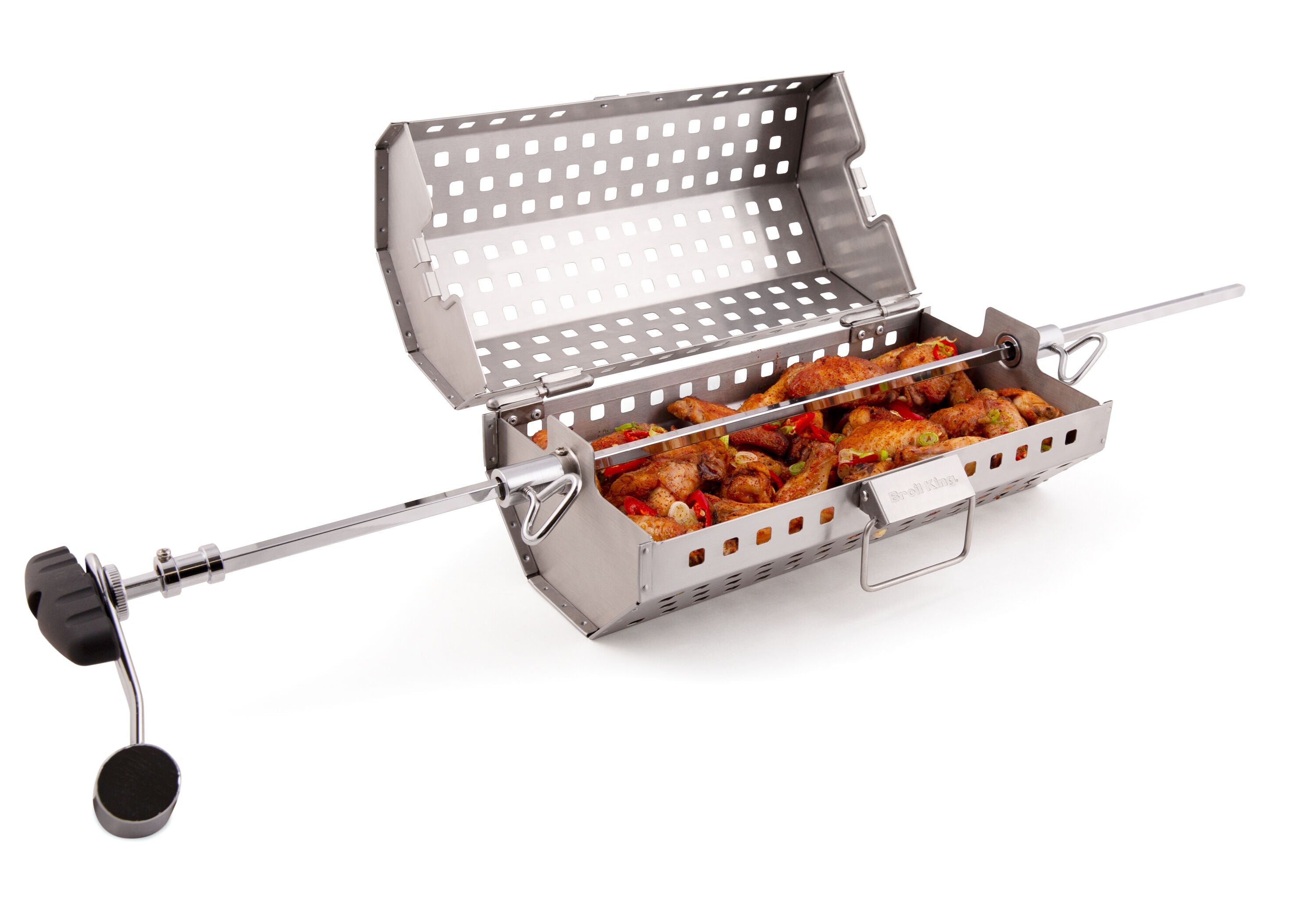 broil-king-rotisserie-tumble-basket-cestello-girarrosto-in-acciaio-inox-traforat image 2