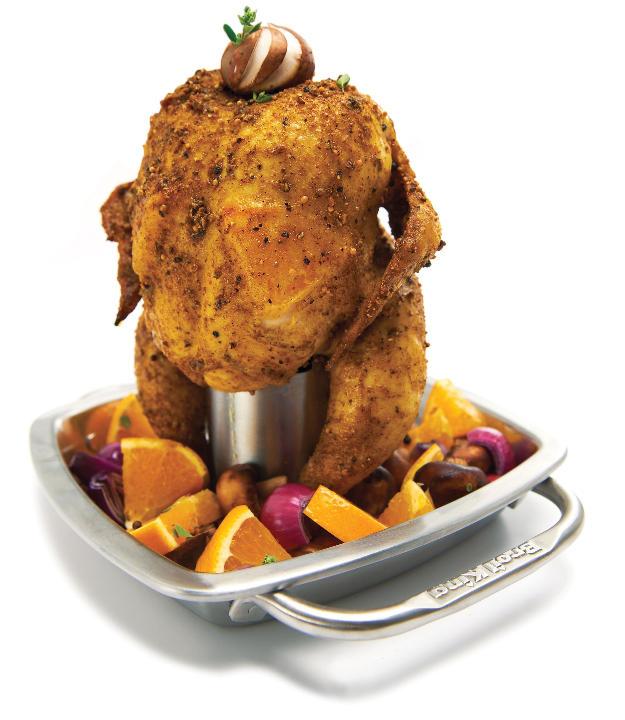 broil-king-imperial-chicken-roaster-with-pan-supporto-pollo-alla-birra-100-accia image 3