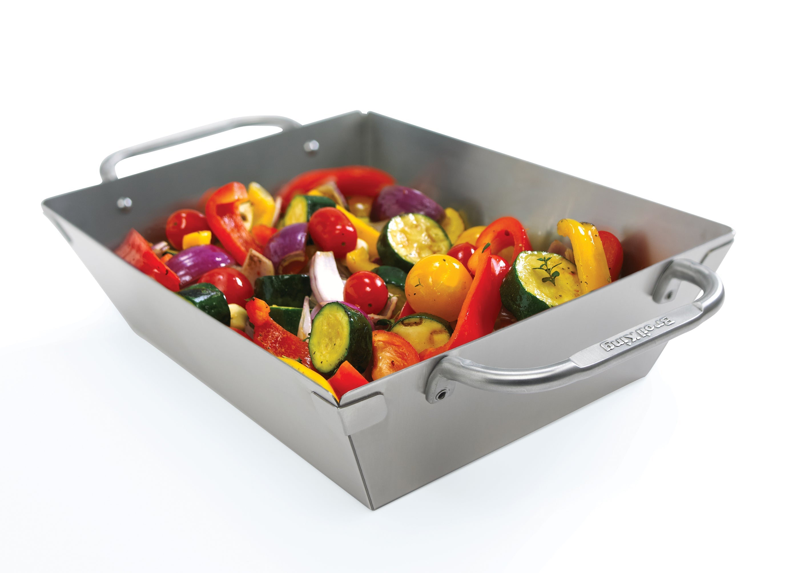 broil-king-wok-per-barbecue-deep-dish-in-acciaio-inossidabile-13-x-9-75-con-mani image 2