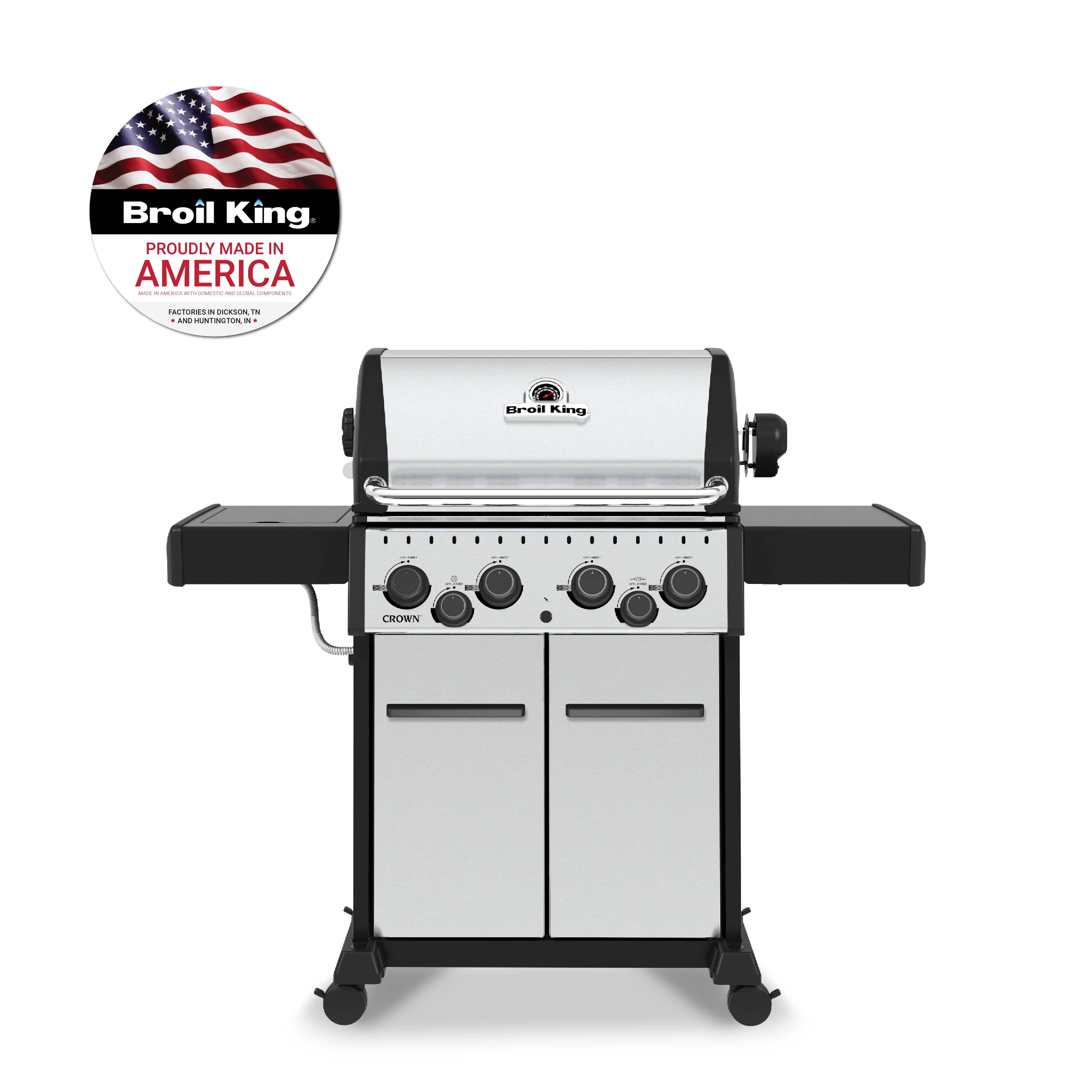 broil-king-crown-s-490-barbecue-a-gas-4-fuochi-con-girarrosto-forno-in-alluminio image 1