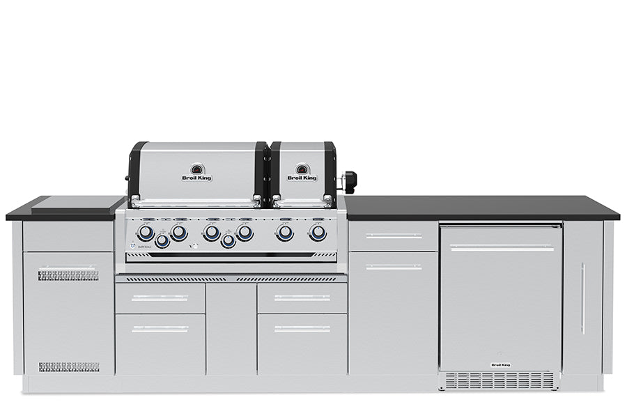 broil-king-imperial-s-690if-barbecue-a-gas-built-in-con-doppio-forno-indipendent image 1